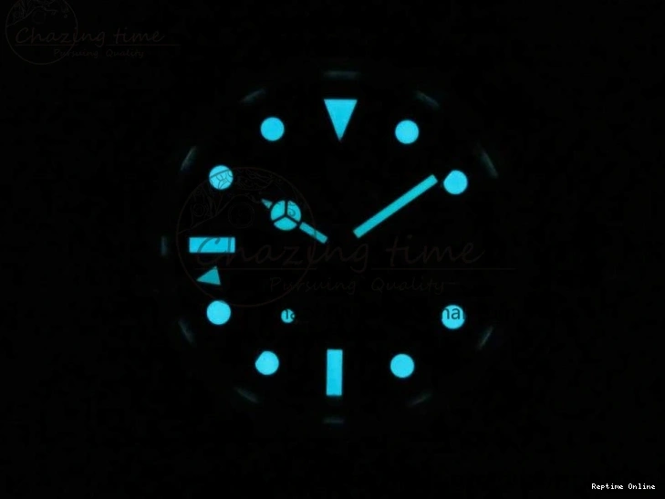 0201 UrbanChic GMT-Master II 126710 BLRO BPF Black Green Ceramic Bezel SS Black Dial on SS Jubilee Bracelet A 3347